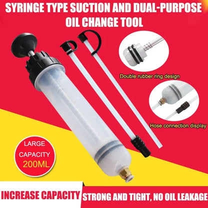 🔥Last Day 50% OFF🔥Syringe Type Suction And Injection Dual-purpose Oil Change Tool Manual Oil Filling Device